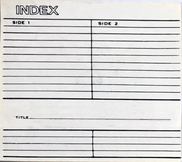 Compact Cassette Audio Magnetics Tracs 60 Type I Normal 1979 Canada