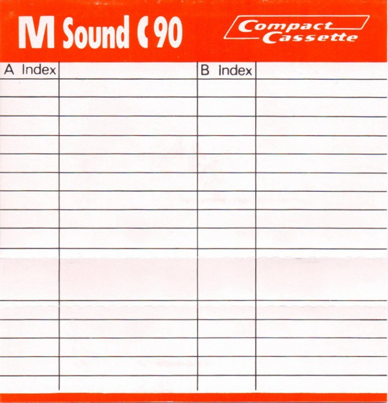 Compact Cassette M Sound 90 Type I Normal 1976 Europe