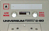 Compact Cassette Universum 60 Type I Normal 1971 Europe