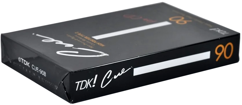 Compact Cassette TDK CUE 90 "CUE-90B" Type II Chrome 1988 Japan