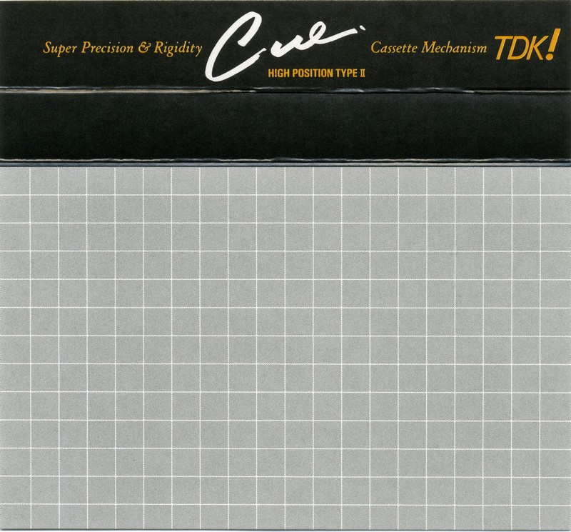 Compact Cassette TDK CUE 90 "CUE-90B" Type II Chrome 1988 Japan