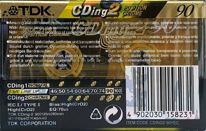 Compact Cassette: TDK  - CDing 2 90