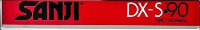 Compact Cassette Sanji DX-S 90 Type I Normal 1990 Japan