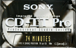Compact Cassette Sony CD-IT PRO 74 "C-74CDP2" Type II Chrome 1992 North America