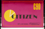 Compact Cassette Citizen 90 Type I Normal Hong Kong