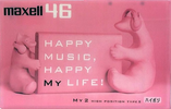 Compact Cassette Maxell My2 46 "MY2-46N" Type II Chrome 2000 Japan