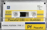 Compact Cassette Classic Pf / Peaceful 60 "yellow" Type I Normal 2022 Worldwide