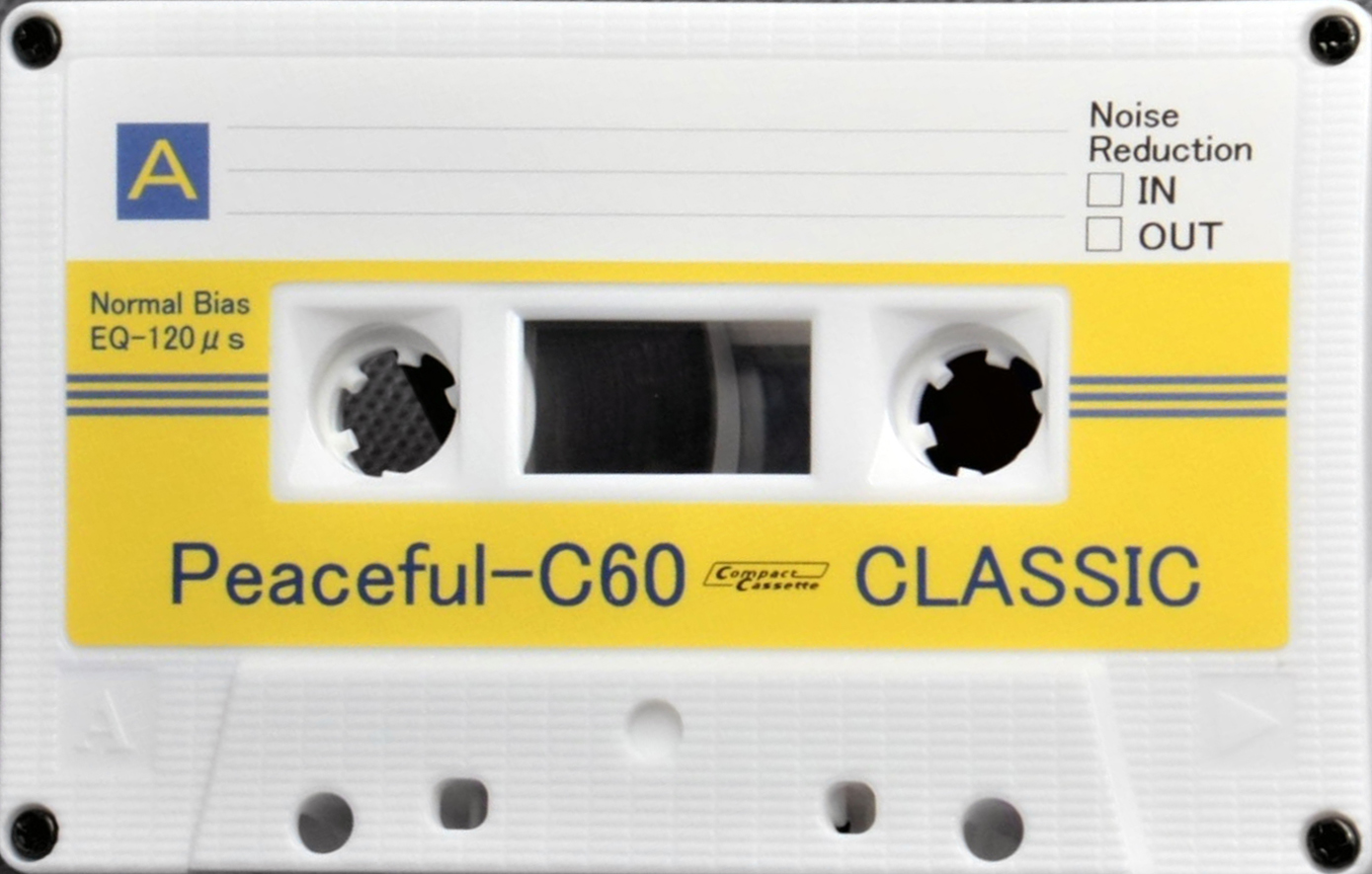 Compact Cassette Classic Pf / Peaceful 60 "yellow" Type I Normal 2022 Worldwide