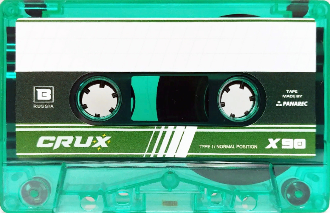 Compact Cassette CRUX X 90 "green-transparent" Type I Normal 2021 Worldwide