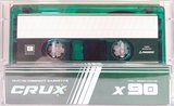 Compact Cassette CRUX X 90 "green-transparent" Type I Normal 2021 Worldwide