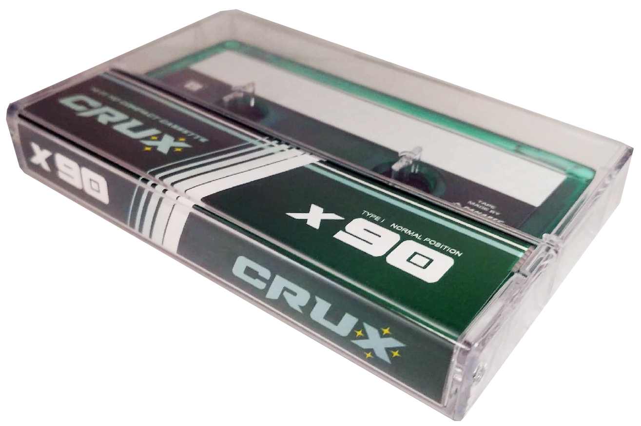 Compact Cassette CRUX X 90 "green-transparent" Type I Normal 2021 Worldwide