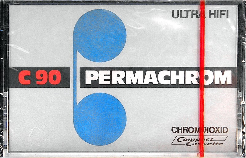 Compact Cassette Permachrom 90 Type II Chrome 1977 Europe