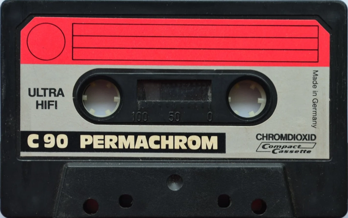 Compact Cassette Permachrom 90 Type II Chrome 1977 Europe