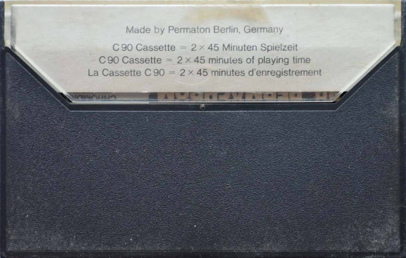 Compact Cassette Permachrom 90 Type II Chrome 1977 Europe