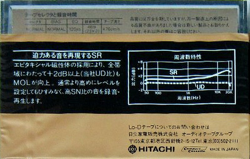 Compact Cassette: Maxell / Hitachi Lo-D - SR 90