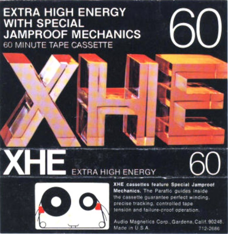 Compact Cassette:  Audio Magnetics - XHE 60