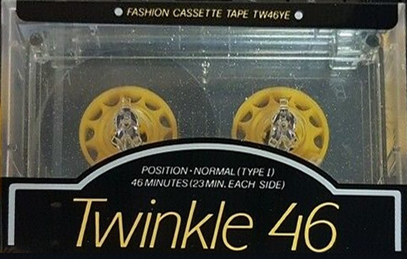 Compact Cassette Hitachi Twinkle 46 "Ye Yellow TW46YE" Type I Normal 1985 Japan
