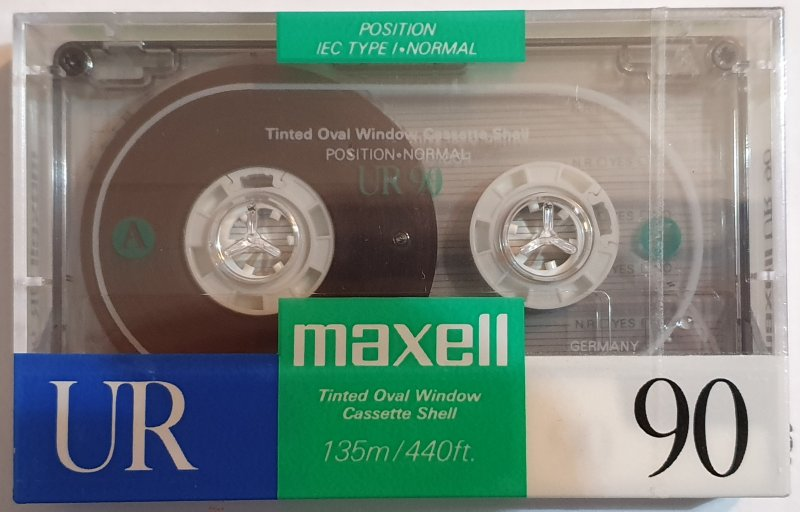 Compact Cassette Maxell UR 90 Type I Normal 1988 Europe