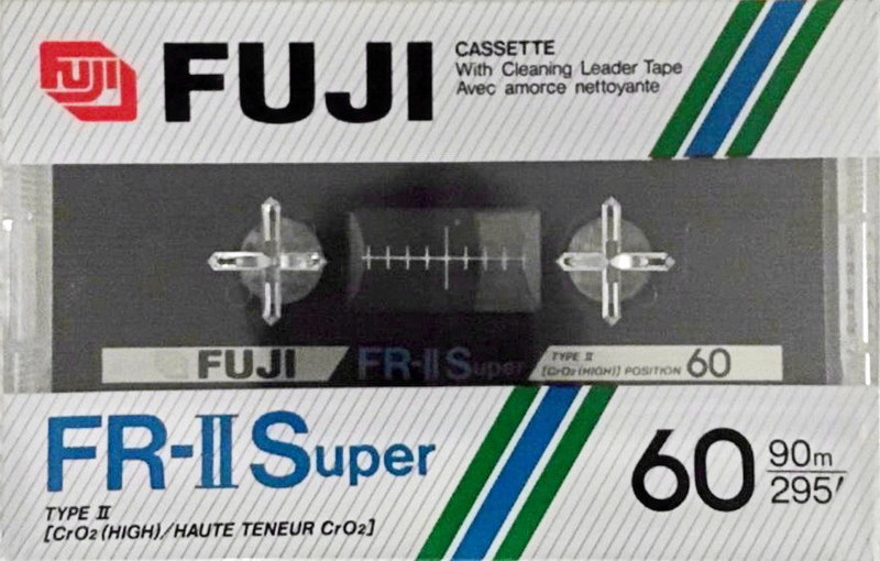 Compact Cassette Fuji FR-II Super 60 Type II Chrome 1985 Europe