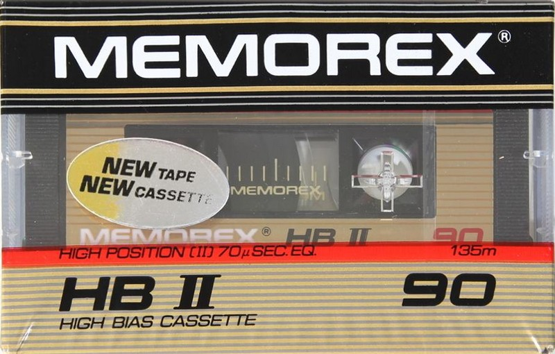 Compact Cassette Memorex HB II 90 Type II Chrome 1985 USA