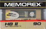 Compact Cassette Memorex HB II 90 Type II Chrome 1985 USA