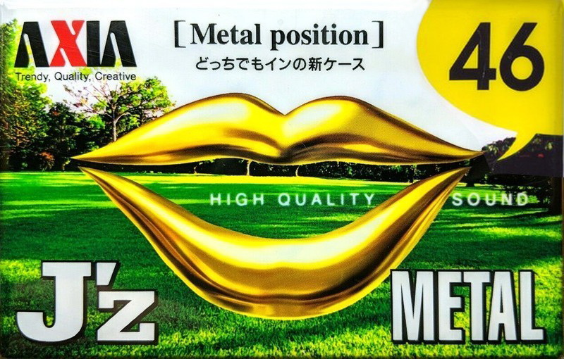 Compact Cassette AXIA J`z Metal 46 "JZMG 46" Type IV Metal 1997 Japan