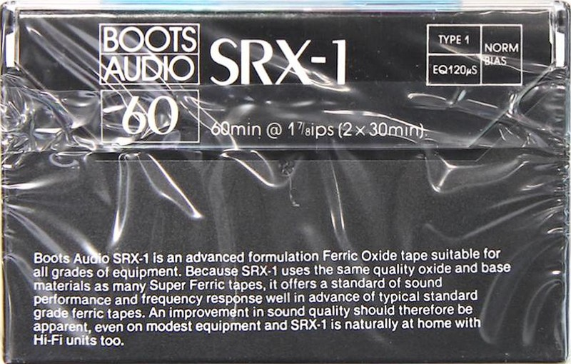 Compact Cassette:  Boots Audio - SRX-1 60