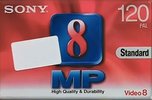 Video8, Hi8, Digital8 Sony MP 120 "P5-120MP3" Type I Normal 1993 Worldwide
