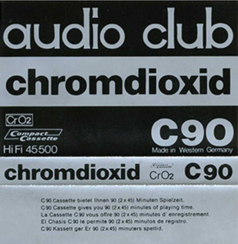 Compact Cassette: Unknown Audio Club -  90