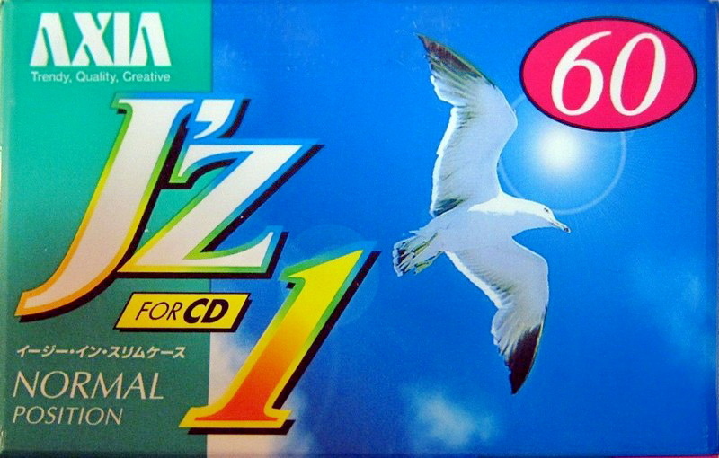 Compact Cassette AXIA J`z 1 60 "JZ1F 60" Type I Normal 1996 Japan