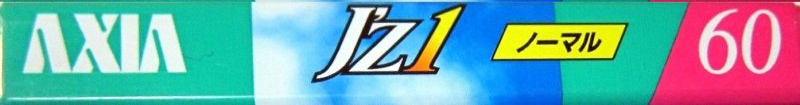Compact Cassette AXIA J`z 1 60 "JZ1F 60" Type I Normal 1996 Japan