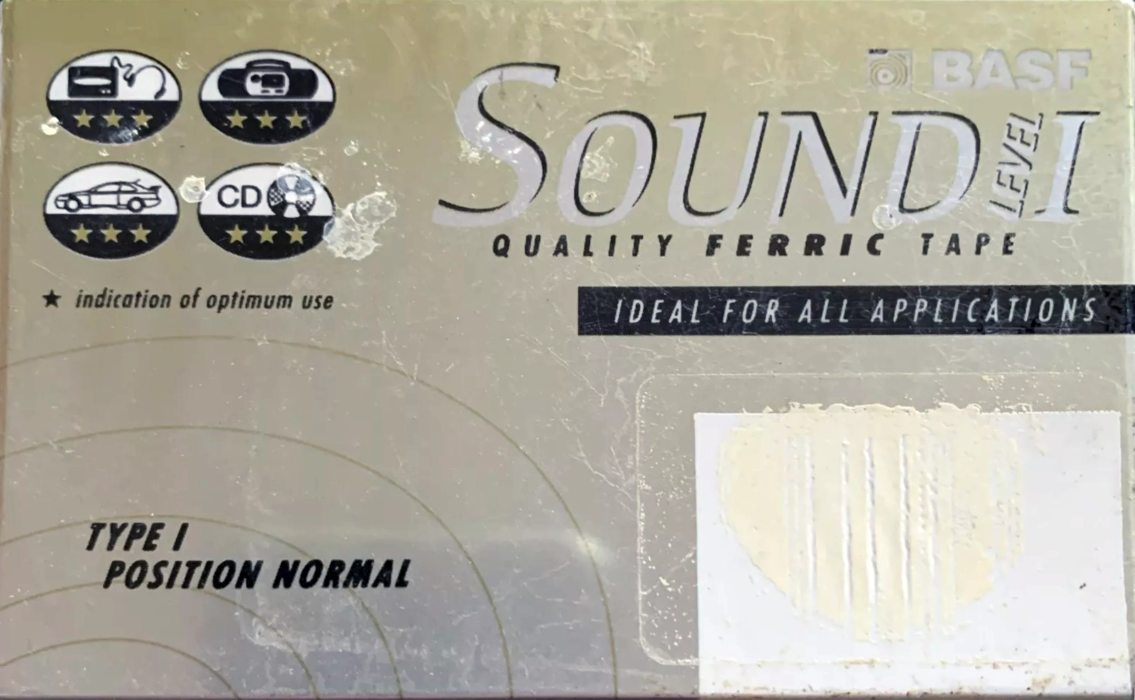 3 pack BASF Sound 60 "Level I" Type I Normal 1997 USA
