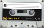 Compact Cassette Eurogold 60 Type I Normal USA
