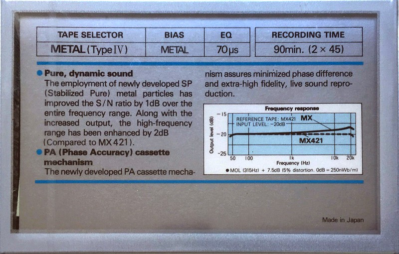 Compact Cassette: Maxell / Hitachi Maxell - MX 90