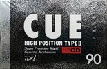 Compact Cassette TDK CUE 90 "CUE-90BK" Type II Chrome 1989 Japan