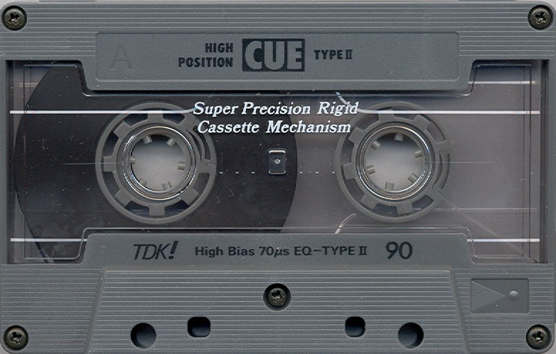 Compact Cassette TDK CUE 90 "CUE-90BK" Type II Chrome 1989 Japan