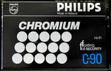 Compact Cassette Philips Chromium 90 Type II Chrome 1978 Europe