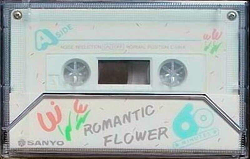 Compact Cassette Sanyo Flowers 60 "Romantic Flower C-U60F(W)" Type I Normal 1986 Japan