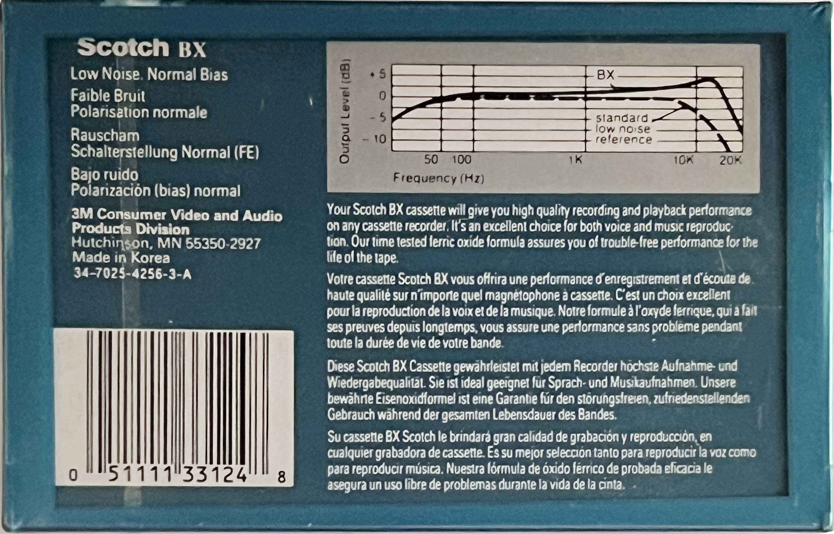 Compact Cassette: Sunkyong Magnetic Limited (SKM) Scotch - BX 90