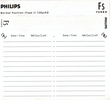 Compact Cassette Philips FS 60 Type I Normal 1990 Europe
