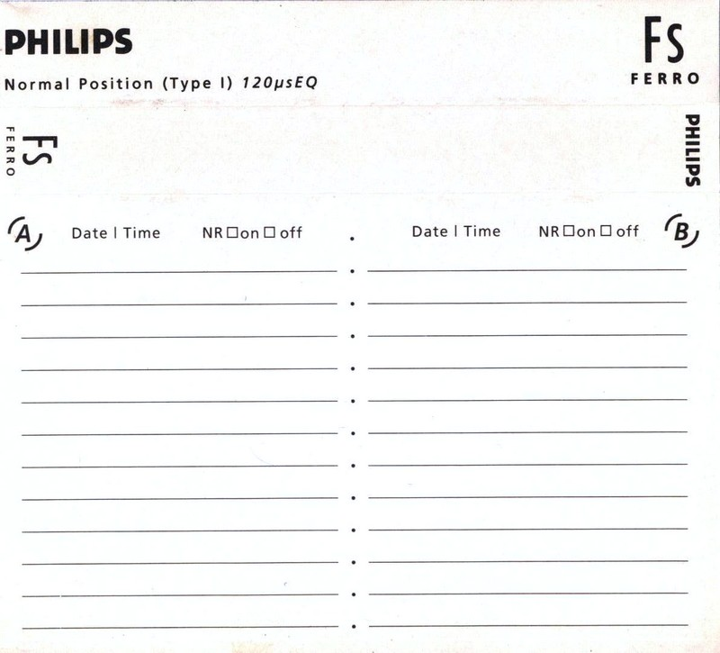 Compact Cassette:  Philips - FS 60