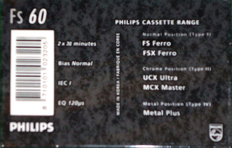 Compact Cassette:  Philips - FS 60