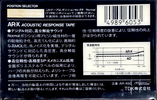 Compact Cassette TDK AR-X 60 Type I Normal 1985 Japan