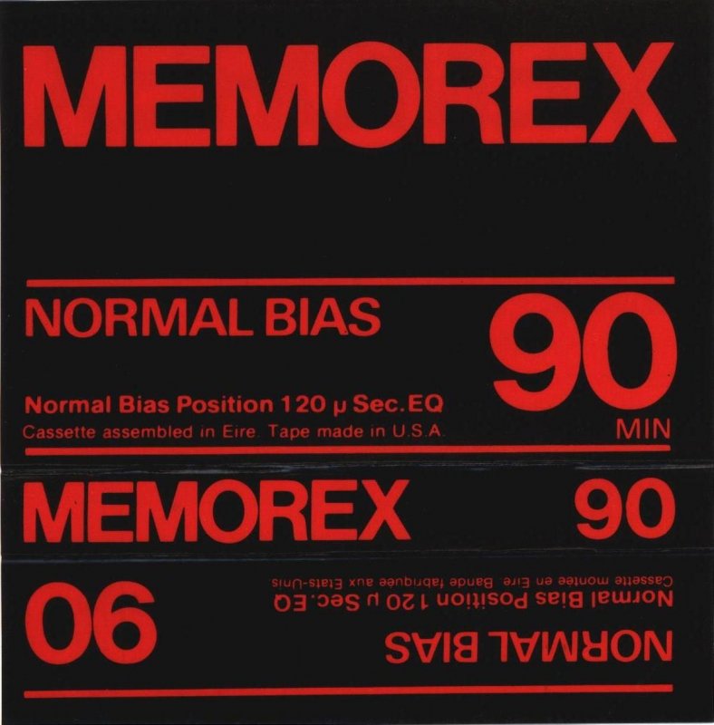 Compact Cassette Memorex 90 Type I Normal 1979 UK