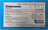 Compact Cassette Intersonic SD 60 Type I Normal Greece