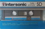 Compact Cassette Intersonic SD 60 Type I Normal Greece