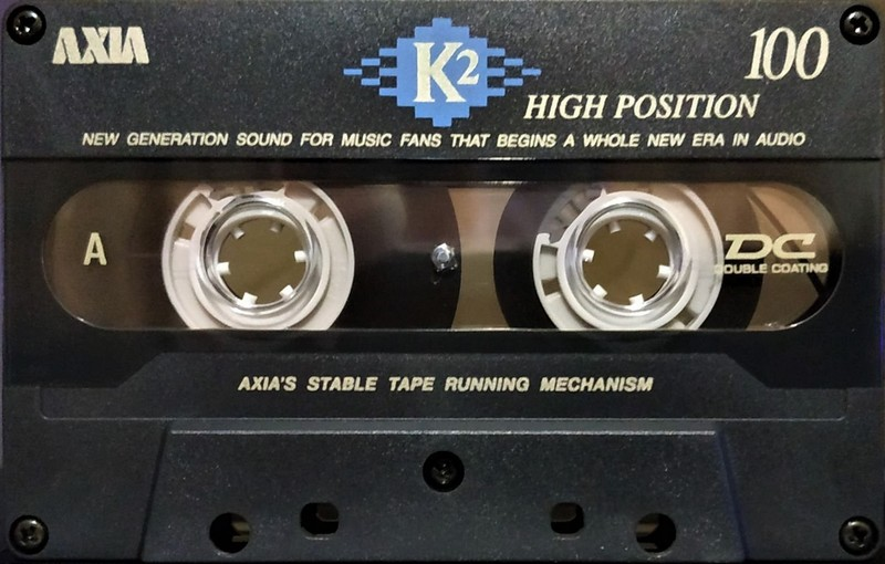 Compact Cassette AXIA K2 100 "K2C 100" Type II Chrome 1997 Japan