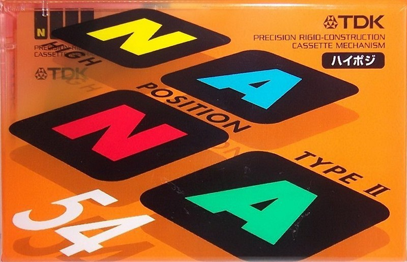 Compact Cassette TDK Na Na 54 "NA2-54" Type II Chrome 2000 Japan