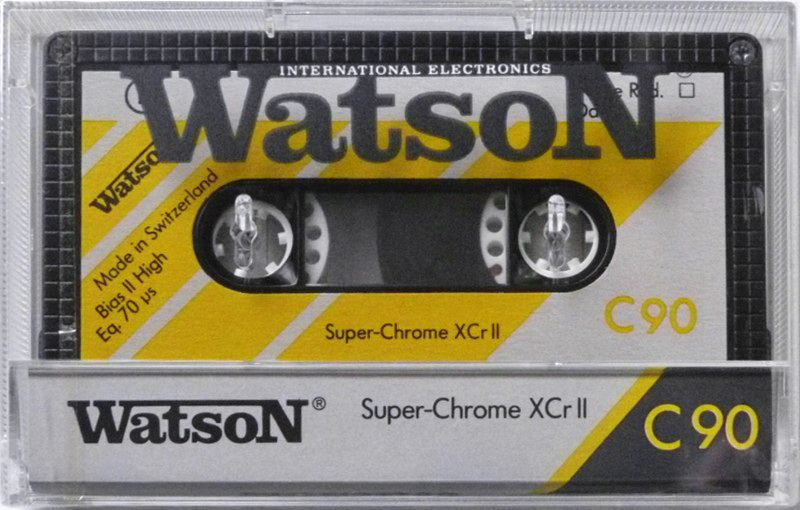 Compact Cassette Watson 90 "Super Chrome XCr II" Type II Chrome 1990 Europe