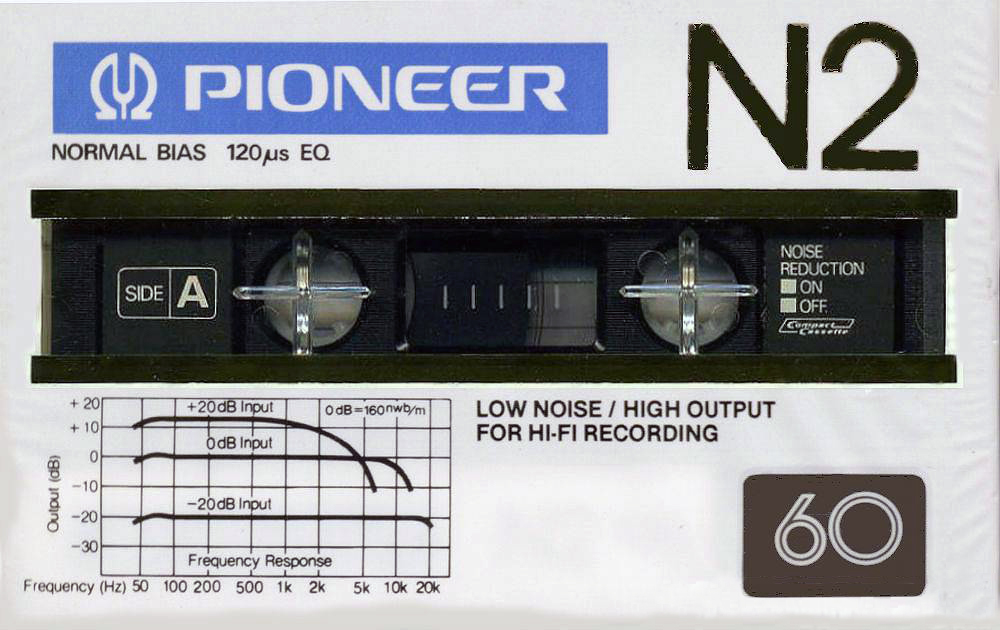 Compact Cassette Pioneer N2 60 Type I Normal 1980 Europe